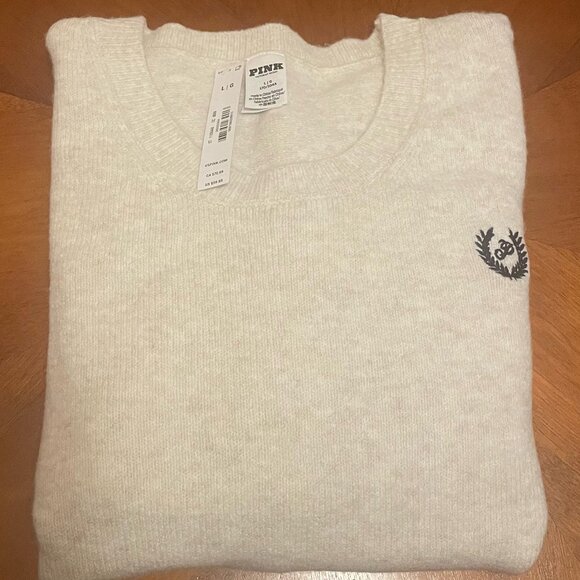 PINK Victoria's Secret Collegiate Knit Crewneck Sweater - Picture 4 of 5